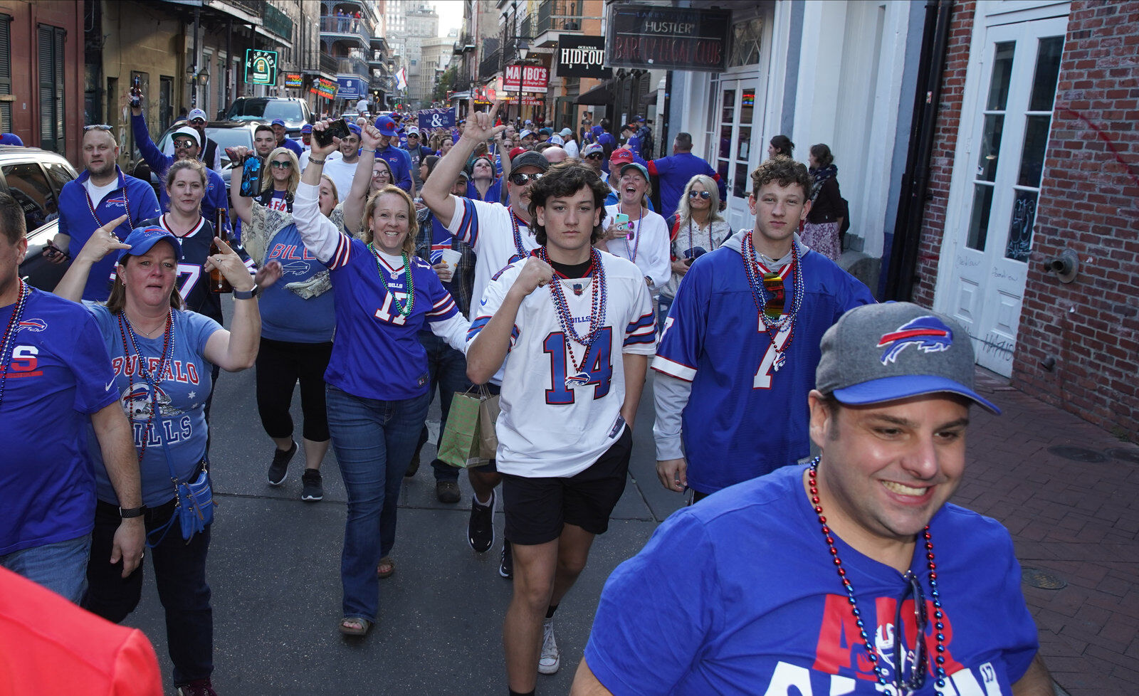 Buffalo Bills packers of NOLA Takeover Parade